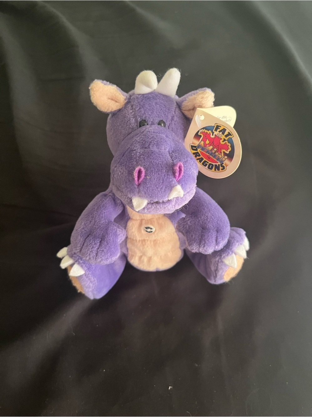 Vintage 1991 Peponi Fat Dragons Mini Sidney Dragon Plush
